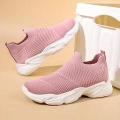 Women's Platform Sock Sneakers Lightweight Slip On Sports Shoes