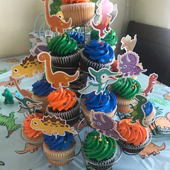 35 Dinosaur Cupcake Toppers Cake Toppers For Birthday Party