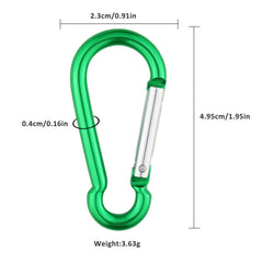 10pcs Aluminum Carabiner Outdoor Keychain Random Gourd Shape