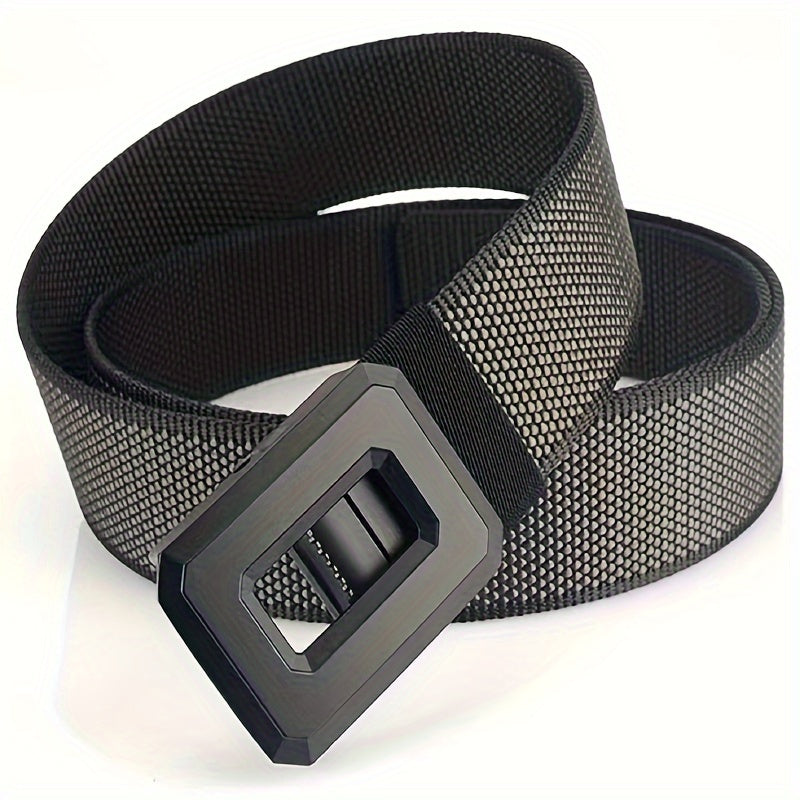 Hollow Rotating Alloy Buckle Double Sided Casual Strap