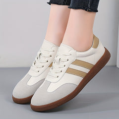Women's Soft Sole Flat Sports Sneakers Comfort Low Board Shoes