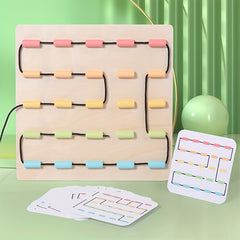 Wooden String Threading Game for Early Childhood Development