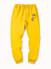 Sloth In Pocket Graphic Drawstring Joggers Men's Sweatpants