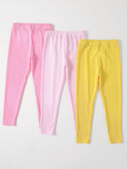 Toddler Girls 3pc Ribbed Knit Leggings Set