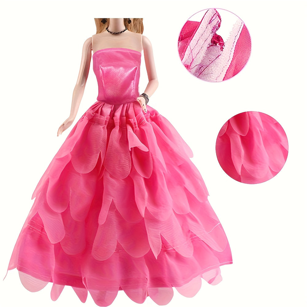 9-Piece Evening Dresses for 29" Dolls with Clothes and Accessories