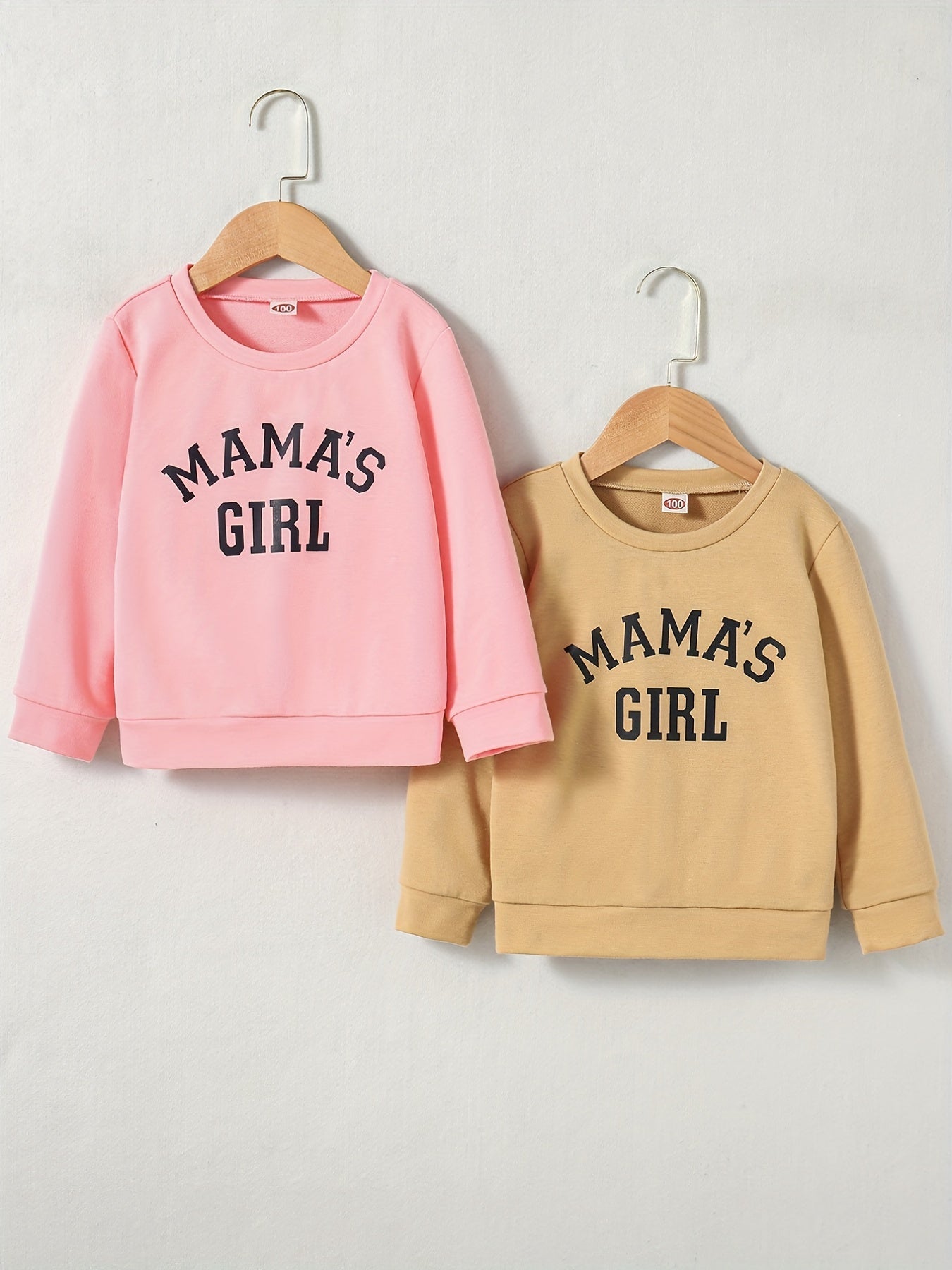 2pcs 'Mama's Girl' Sweatshirt Top For Girls