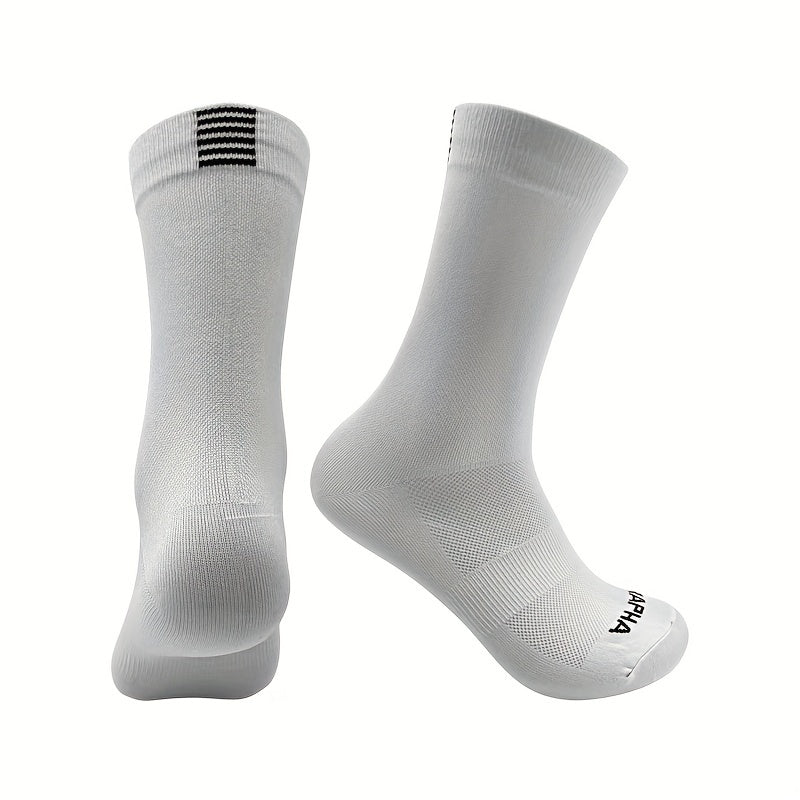Unisex Mid Calf Sports Socks For Cycling