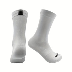 Unisex Mid Calf Sports Socks For Cycling