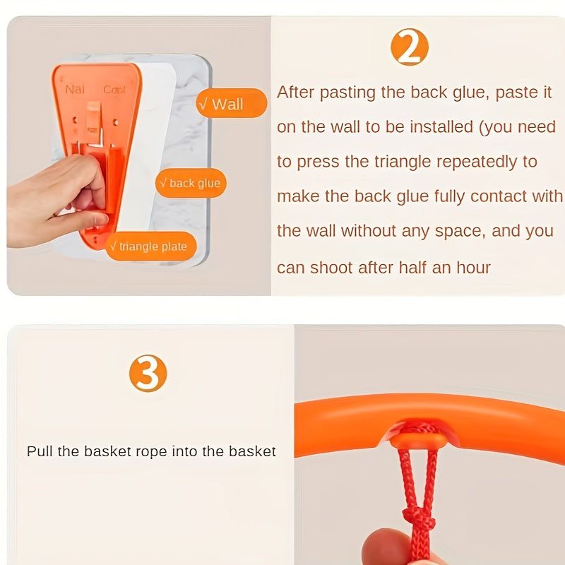 Foldable Basketball Net Space Saving Easy Install