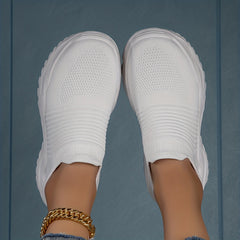 Women's Knitted Sock Sneakers Comfy Slip On Outdoor Sports Shoes