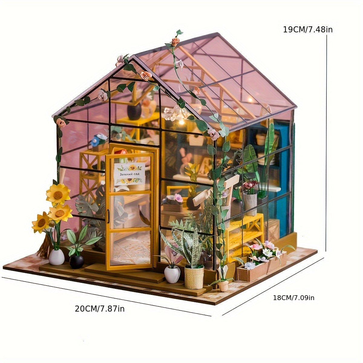 3D Garden Theme Scene Small House Puzzle DIY Cabin Wooden Handicraft