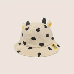 Toddler Cow Sunshade Bucket Hat, 18-60 Months