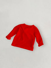 Autumn Baby Happy Year Bunny Print T-shirt Pullover Top