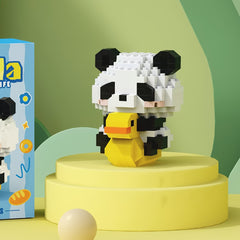 Panda Building Blocks Toy Creative Gift Desktop Ornaments