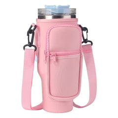 Neoprene Water Bottle Carrier Bag for 40oz Cup with Adjustable Strap