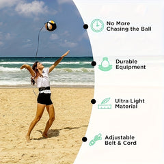 Volleyball Training Set: Belt, Ball, Knee Guards, Wrist Guard