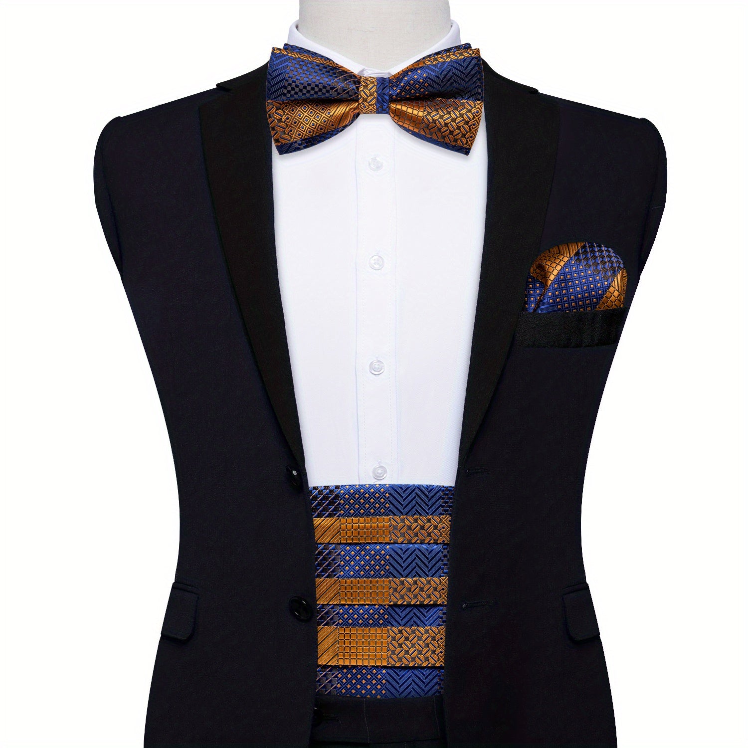 Classic Silk Solid Cummerbunds For Men Tuxedo Formal Dresses Vintage