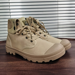 Men's Canvas Lightweight Solid Boots