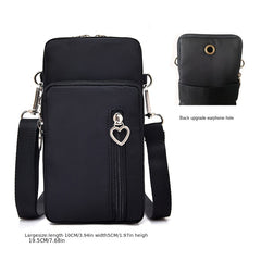 Small Cell Phone Bag Shoulder Purse Zipper Multifunctional Adjustable Strap