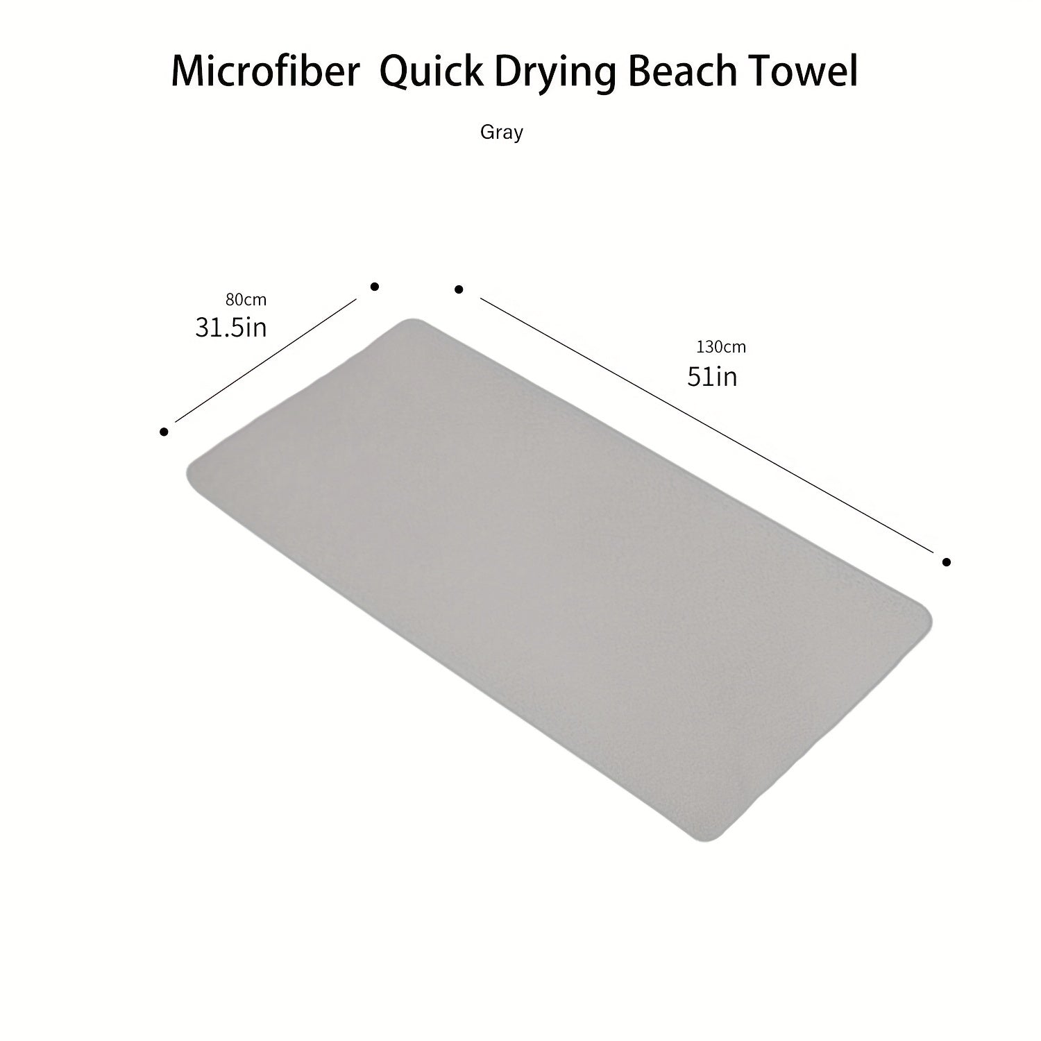 Mutao Microfiber Beach Towels Quick Drying Sand Proof Soft Swim Towel