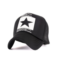 Pentagram Print Men's Casual Baseball Mesh Cap