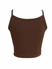 Sexy Scoop Neck Cami Top Sleeveless Summer Top
