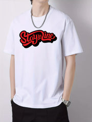 Men's Slim Fit Print Top Short Sleeve T-shirt