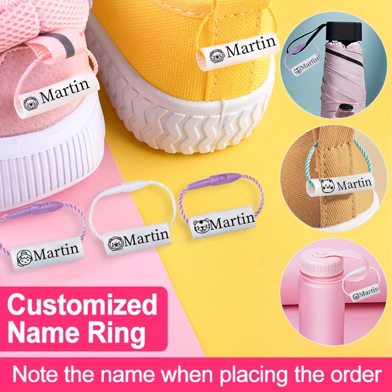 Custom Waterproof Name Ring Soft Material Wear-resistant, Clear, Eye-catch