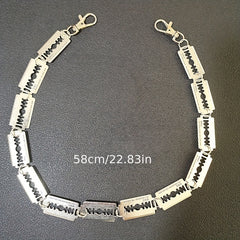 Chunky Razor Blade Barbed Thorns Spiked Wire Necklace Choker
