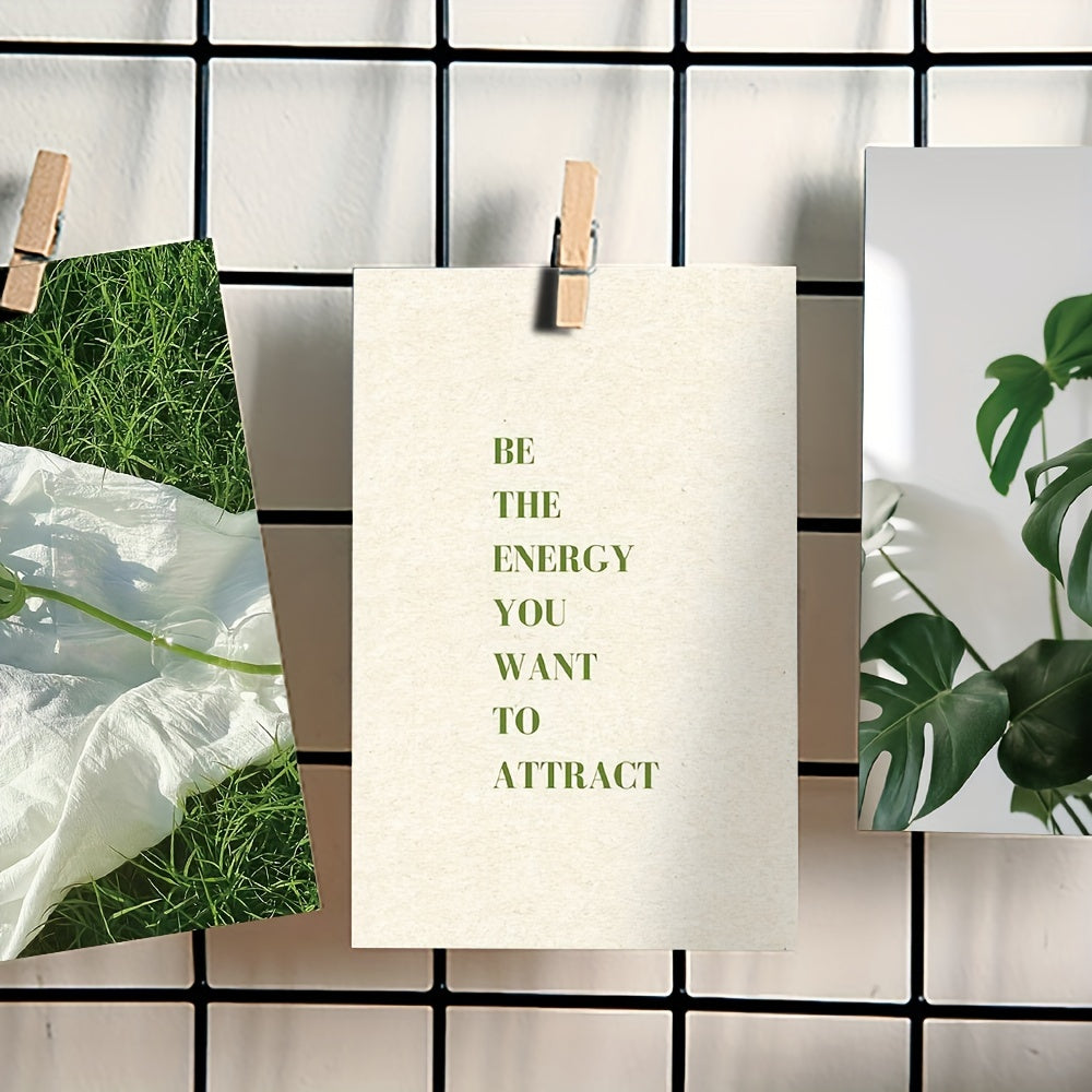 10pcs Green Plant Landscape Postcards Room Wall Decoration