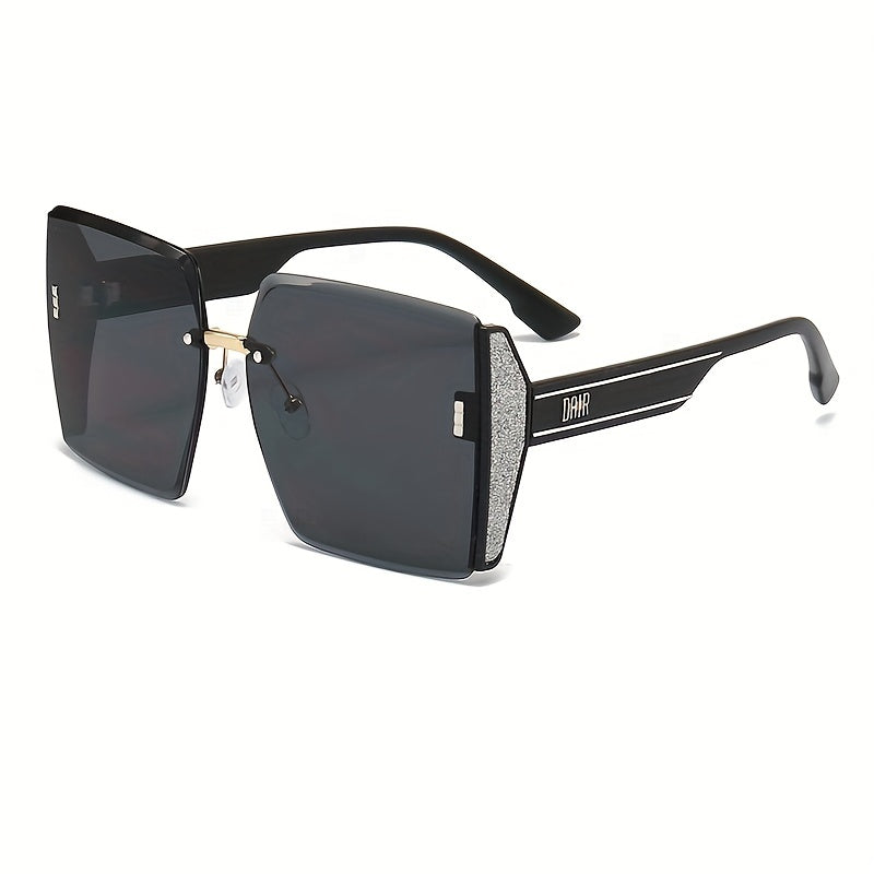 Oversized Square Sunglasses Casual Gradient Glasses UV400