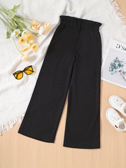 Girls High Waist Wide Leg Pants Kids Spring Summer Clothes