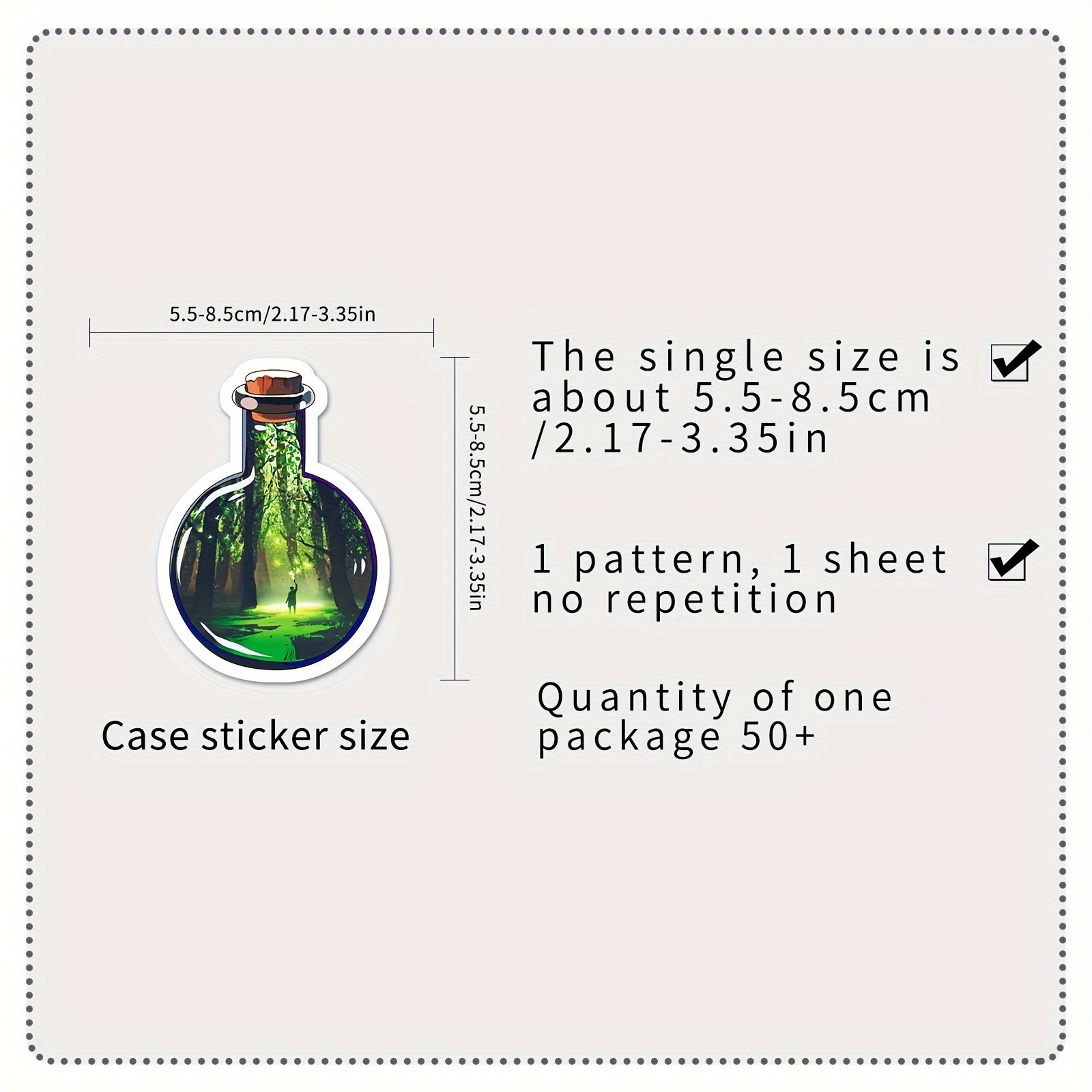 100pcs Bottle Cartoon Graffiti Stickers Waterproof DIY Car Decoration