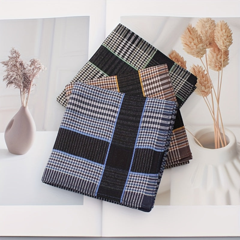 Men's Lightweight Plaid Handkerchief for Vacation & Everyday Use