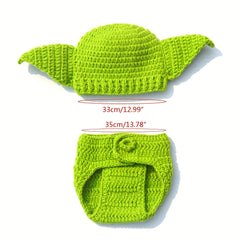 Green Woolen Baby Photo Clothes Photography Costume