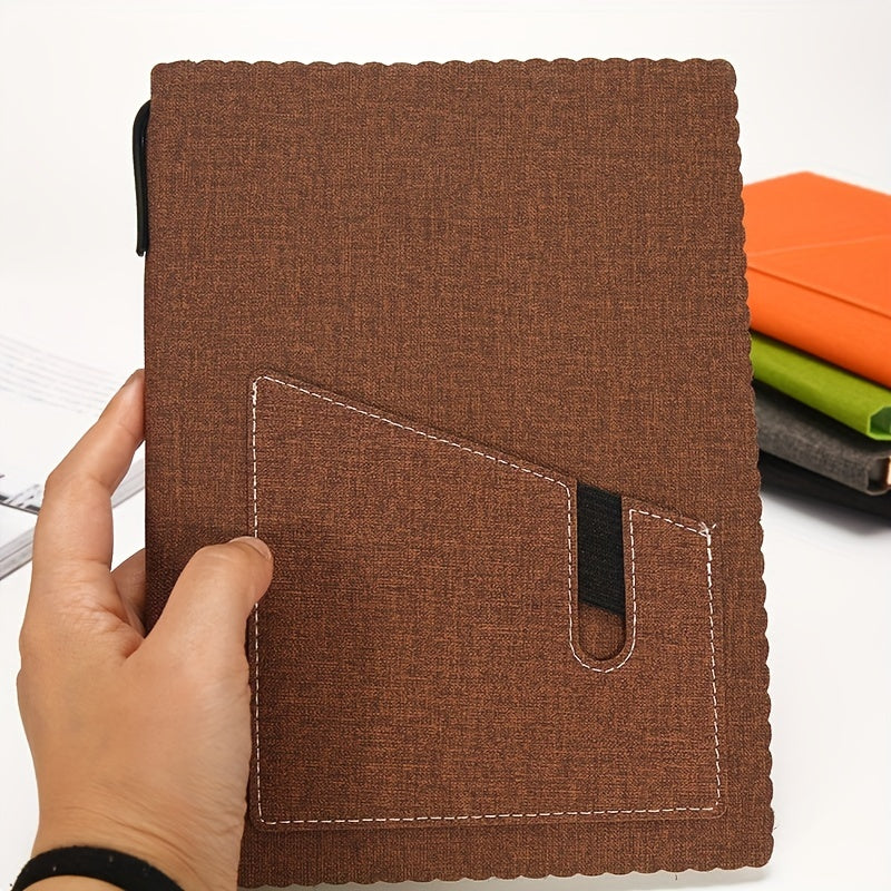 A5 Pocket Faux Leather PU Notepad for Students