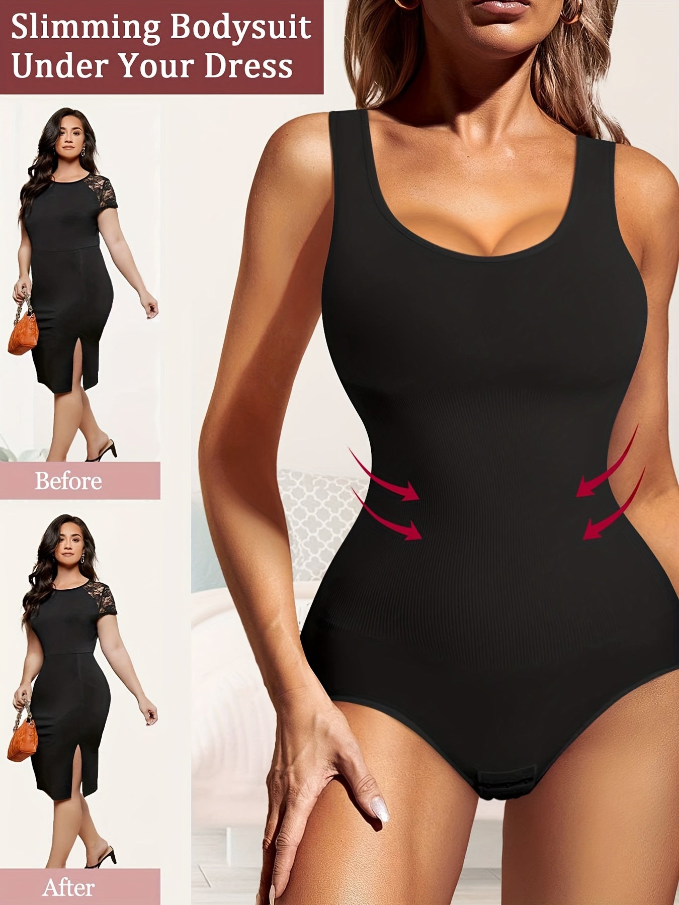 Seamless Body Shaper Tummy Control Butt Lifting Shapewear
