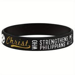 Women's Inspirational Baseball Silicone Bracelet - Motivational Wristband