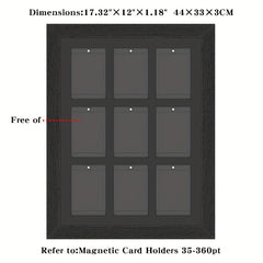 9 Card Magnetic Sports Card Holder Display Case