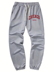 Chicago Men's Drawstring Sweatpants with Pockets
