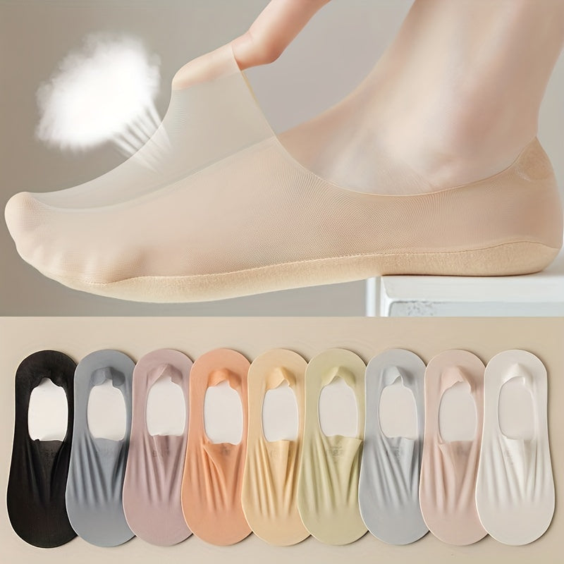 9 Pairs Invisible Lightweight Ankle Socks Women's Stockings