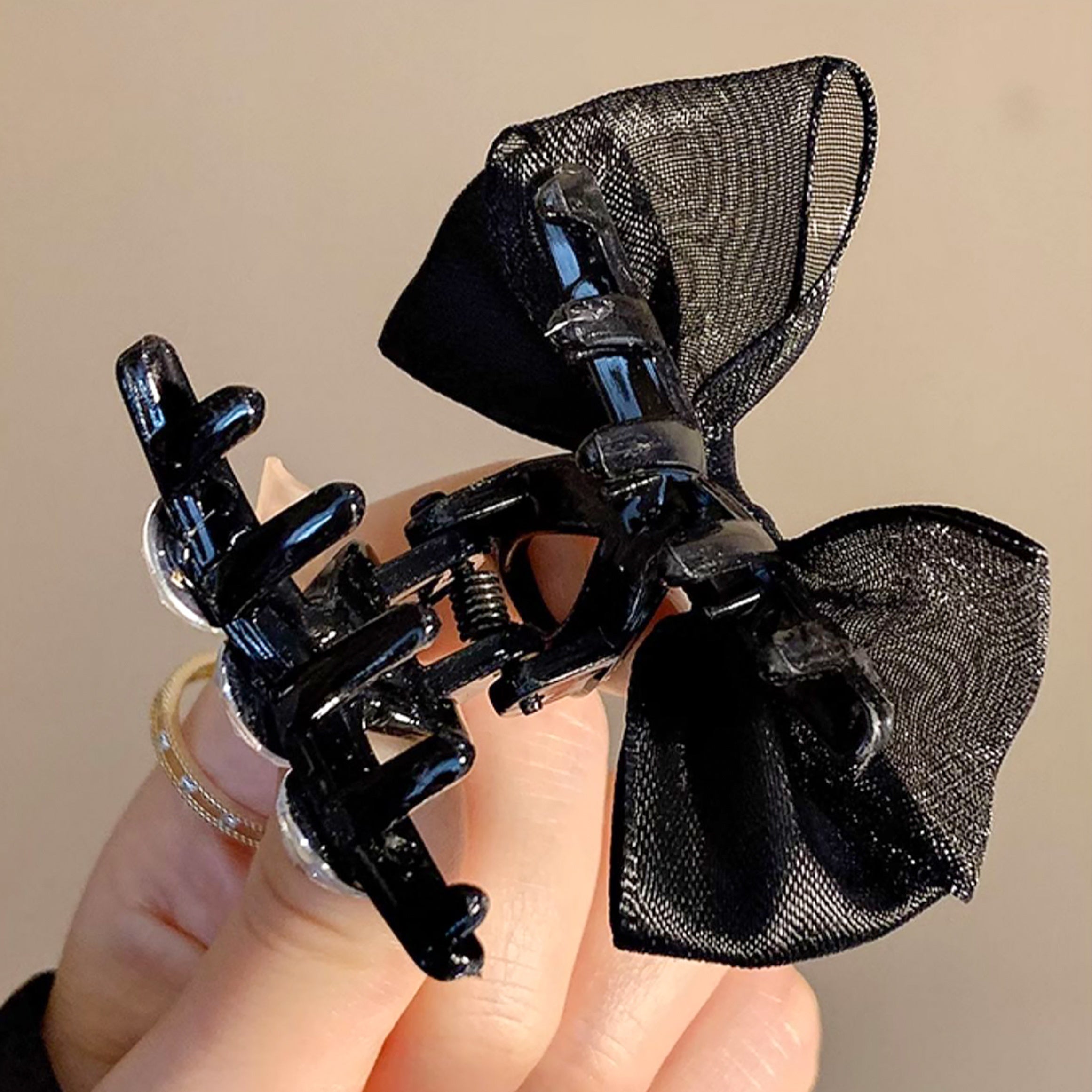 Mesh Rhinestone Hair Clip Claw Clips Headwear Girls Kids Hair Accessories