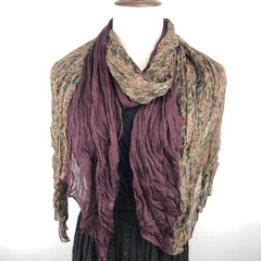 Classic Long Scarf Woven Winter Ladies Warm Pleated Scarf Cold Weather