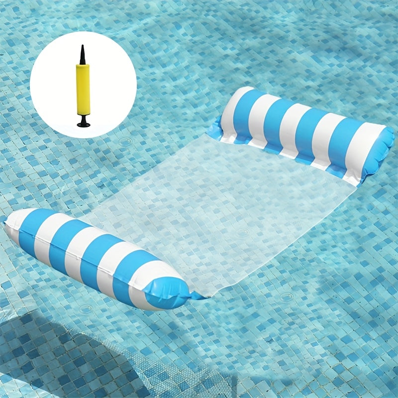 Inflatable Pool Hammock Chair Bed with Air Pump