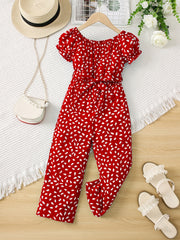 Toddler Girls Off Shoulder Rompers Jumpsuits For Beach Vacation