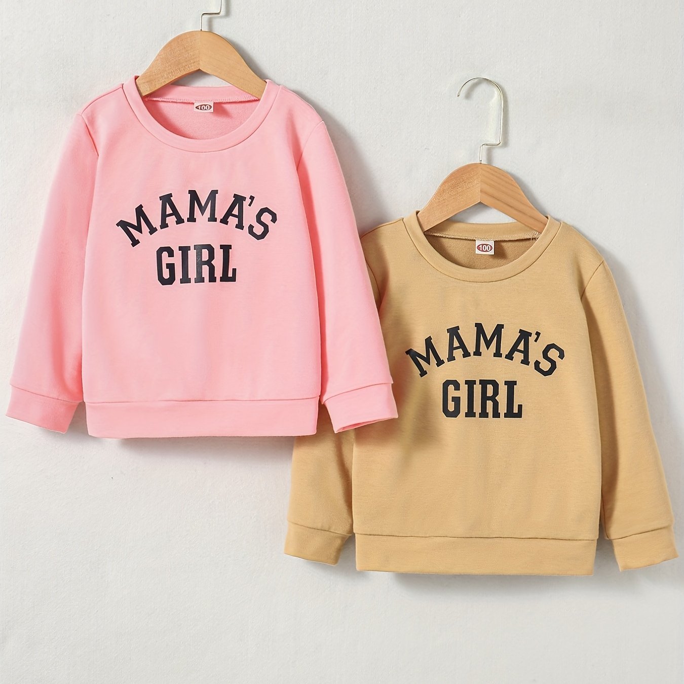 2pcs 'Mama's Girl' Sweatshirt Top For Girls