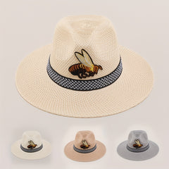Outdoor Cowboy Hat Mens Summer Sun Hat Sun Protection Big Brim Straw Hat