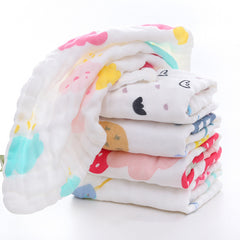 5pcs Baby Cartoon Print Bibs Set