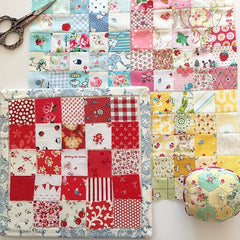 50Pcs Floral Cotton Fabric Bundle for DIY Craft Doll Clothes Sewing Patch