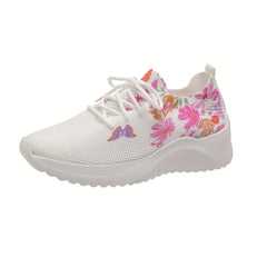 Butterfly & Flower Pattern Soft Sole Woven Shoes